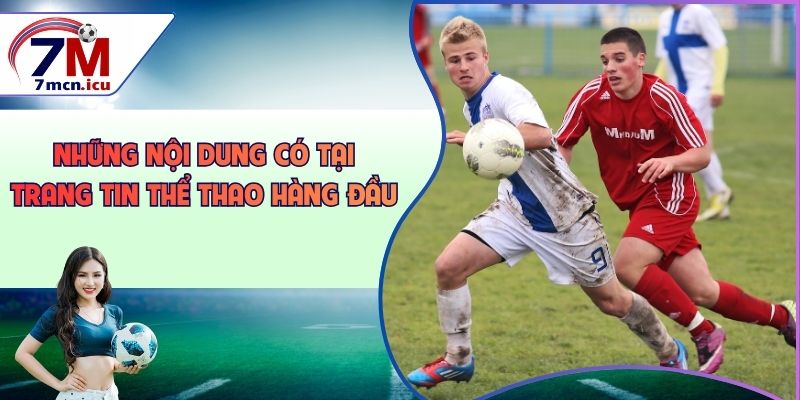 Những nội dung có tại trang tin thể thao hàng đầu